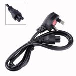 Power Cable for Laptop,3 pin Cord fused , 1.5m BLACK